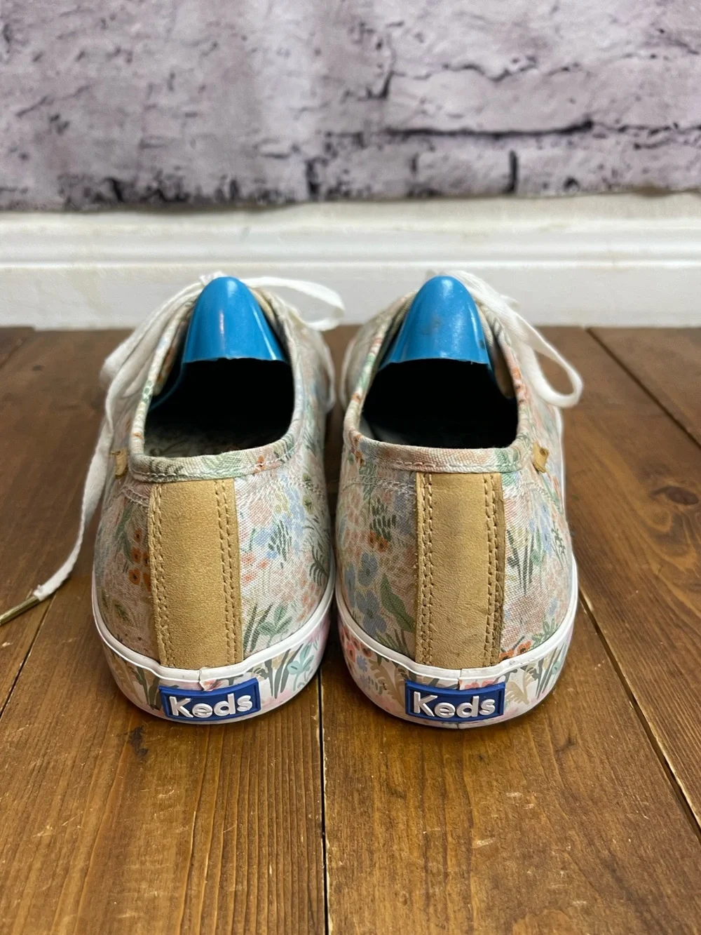 Keds x rifle paper co Womens size 11 kickstart canvas sneakers in meadow floral